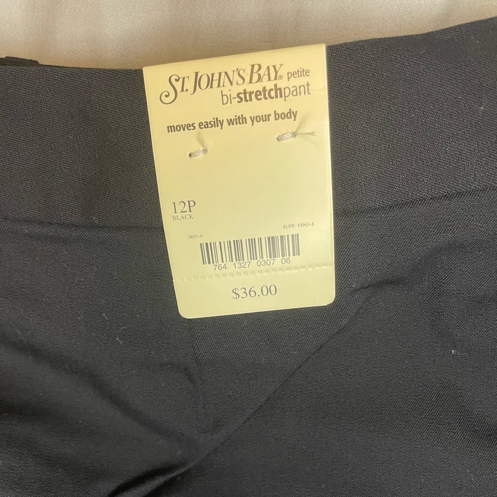 St. John's Bay Black Boot Cut Pants - Picture 2 of 6